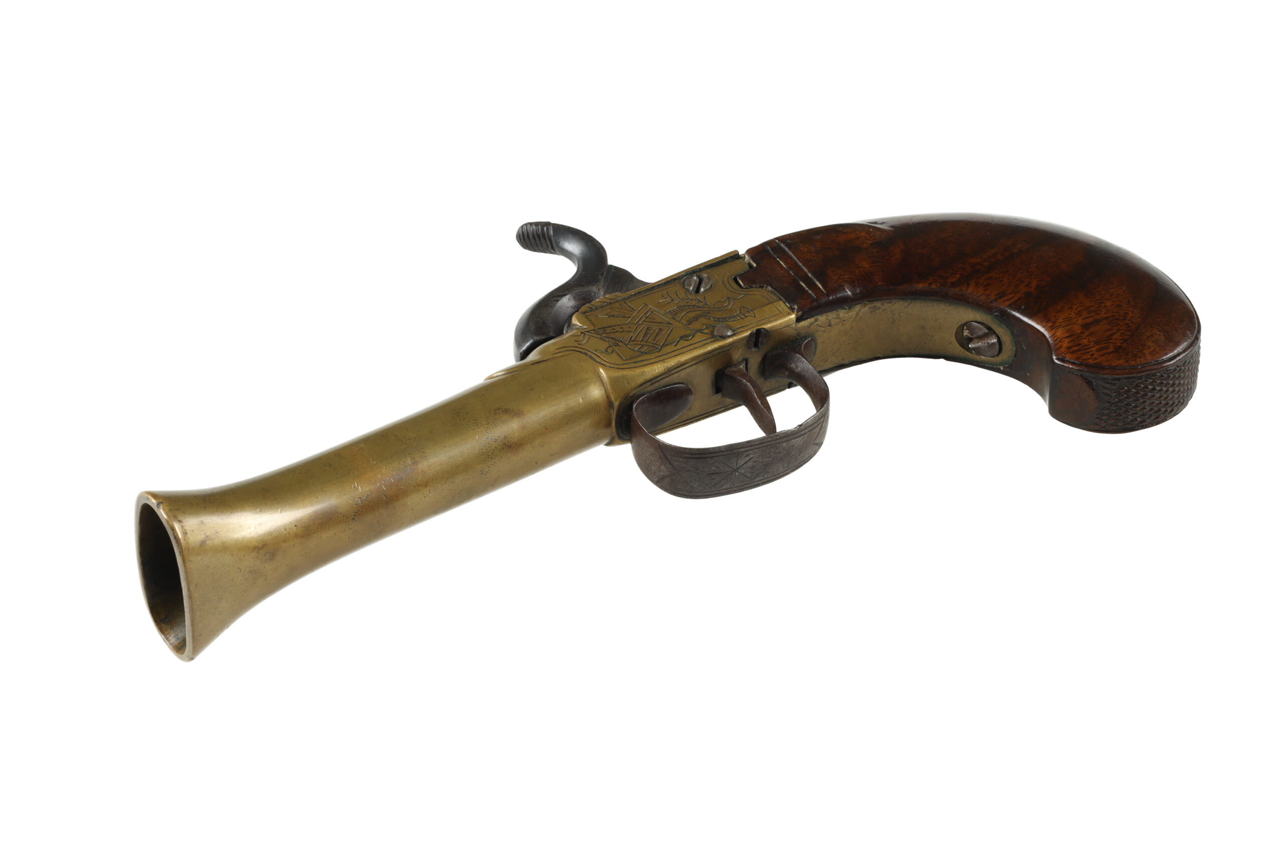 UNKNOWN ENGLISH PERCUSSION BLUNDERBUSS PISTOL UNKNOWN for Sale